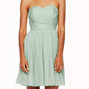 j crew strapless bridesmaid dress